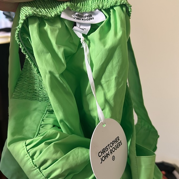 Christopher John Rogers Green Tiered Ruffled Sundress - Picture 4 of 5